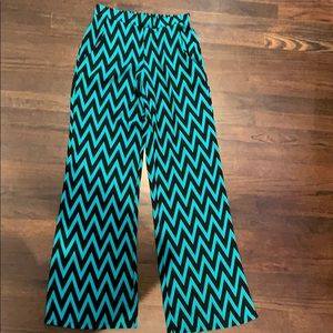 Green/black pants used once